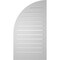 Ekena Millwork Quarter Round Top Right Surface Mount PVC Gable Vent w/ 2"W x 1-1/2"P Brickmould Frame, 20"W x 36"H GVPQR20X3602SF - alternate 4